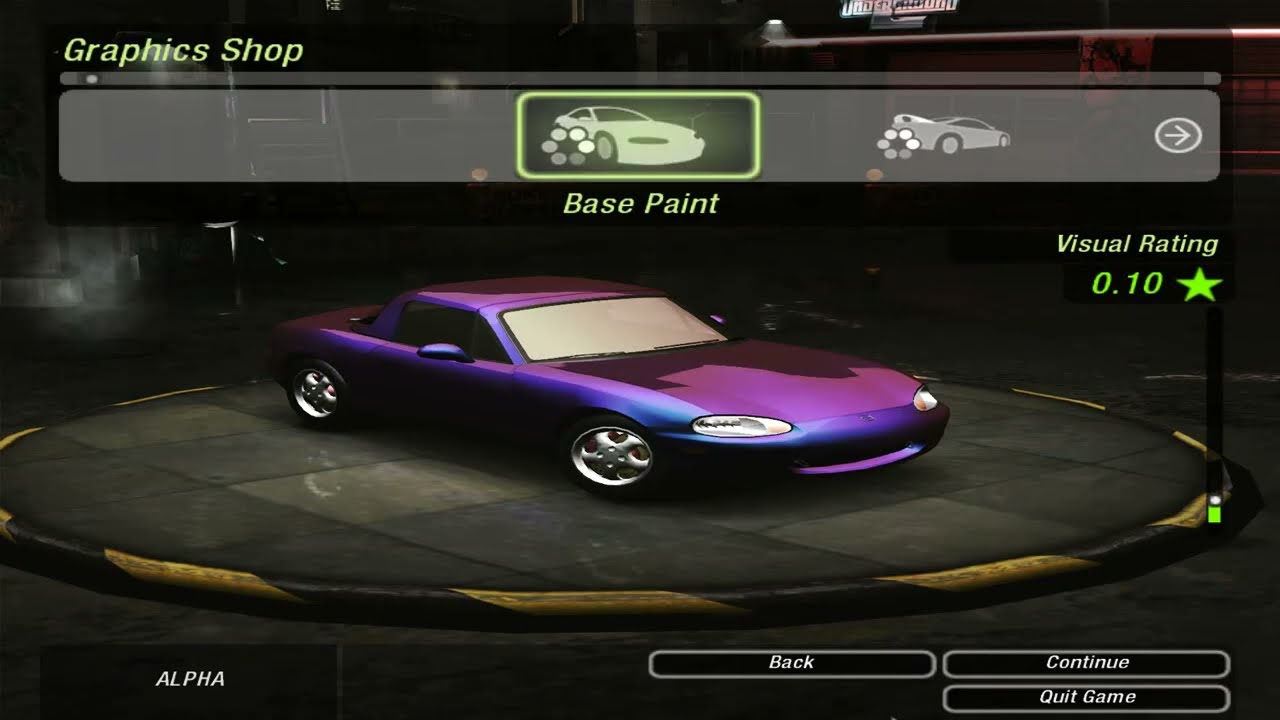 NFS U2 Blue And Purple Mazda Miata MX5 Customization And Gameplay (Design by Jacob Richardson)