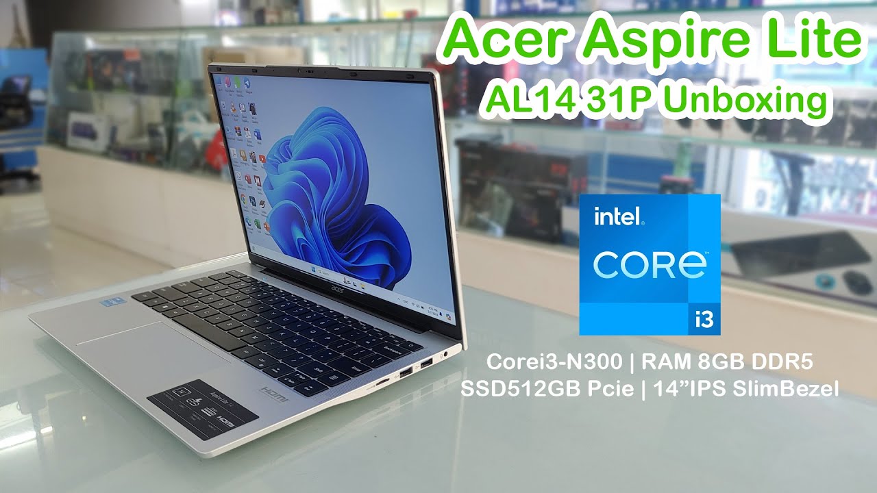 Acer Aspire Lite AL14 31P Unboxing.