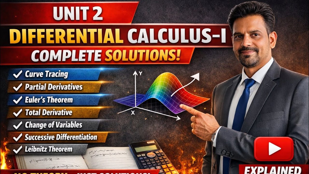 AKTU B.Tech 1st Sem | Engineering Mathematics-1 (BAS103) | Unit-2 Most Expected Topics | 100% Exam