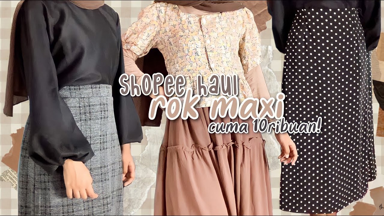 shopee haul rok ala korean style mulai dari 10ribuan aja!