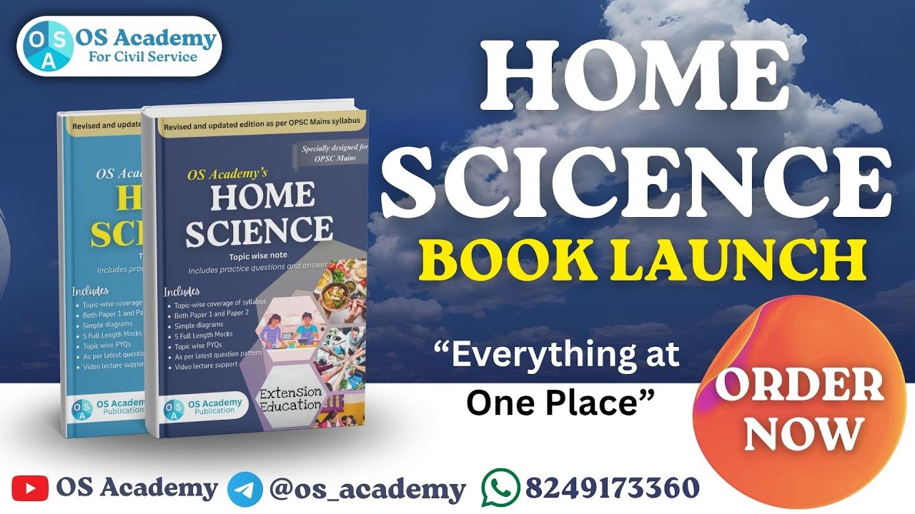 The Only Book You Require for Home Science Optional | OPSC Civil Service