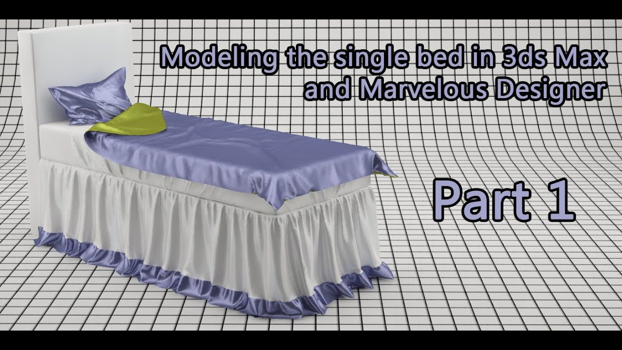 Modeling a bed in 3ds Max and Marvelous Designer Part 1