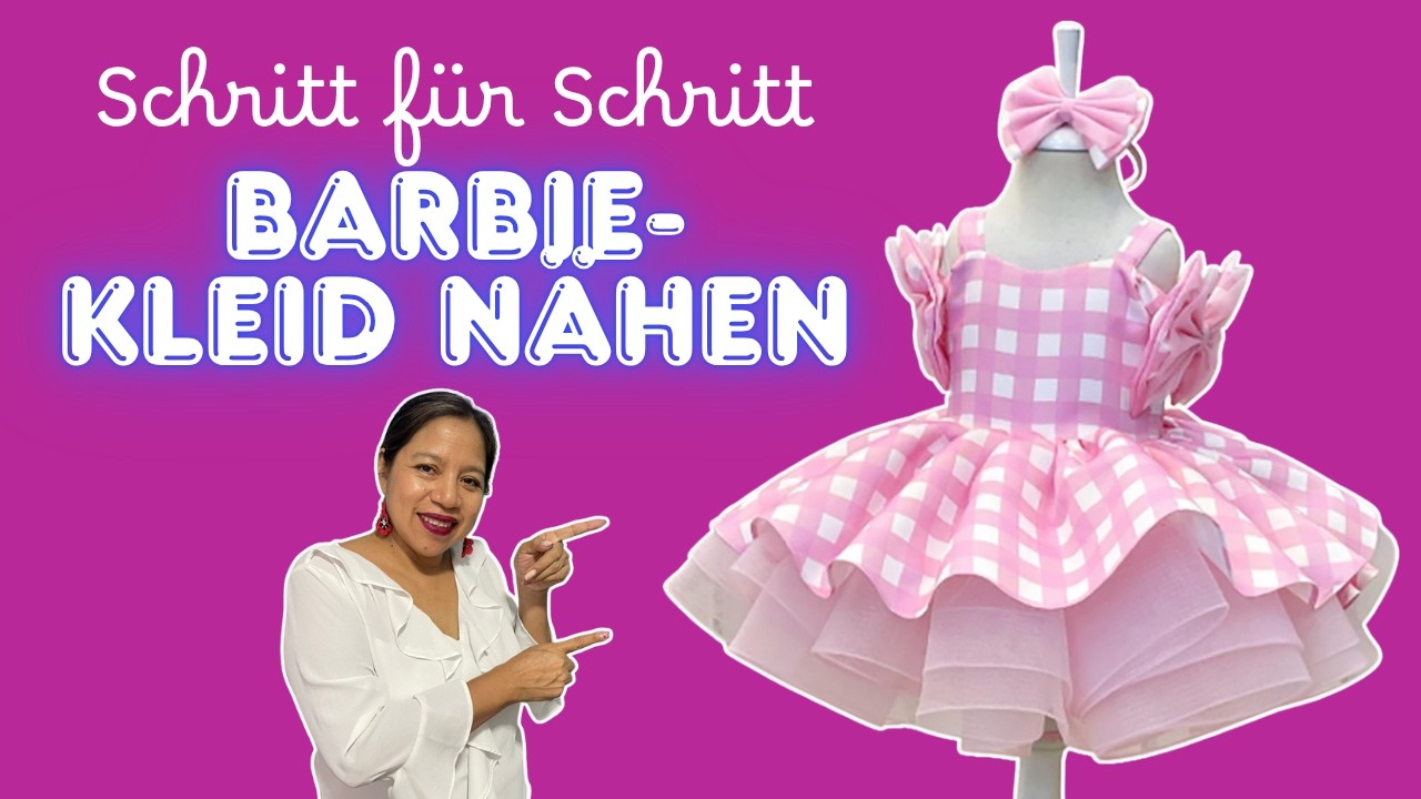 Como CONFECCIONAR el Vestido Tipo Barbie para niña