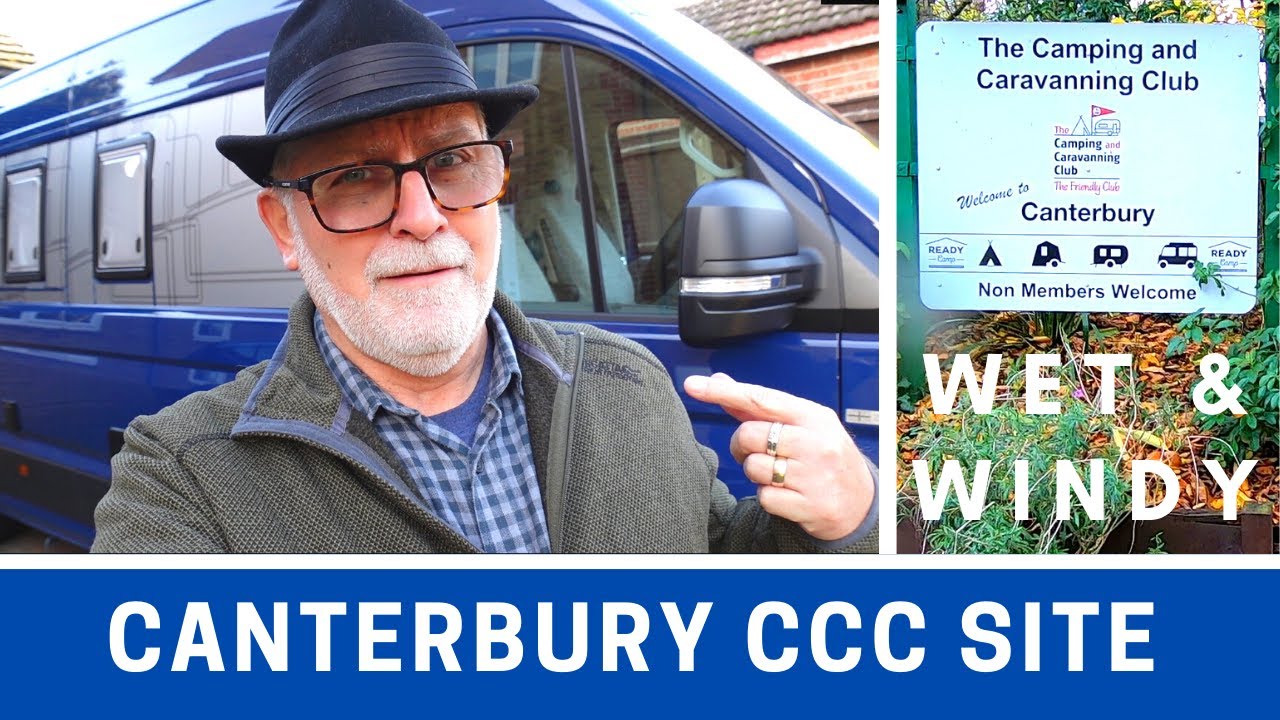 CANTERBURY CCC SITE | Wet and Windy Walk Around the Campsite | Vlog 441