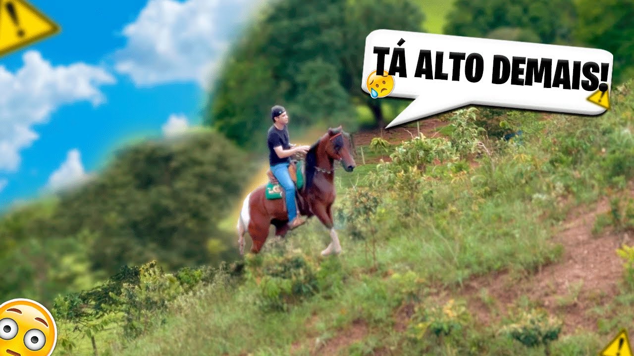 CAVALGADA NO MORRO COM OS CAVALOS DE PICADA 