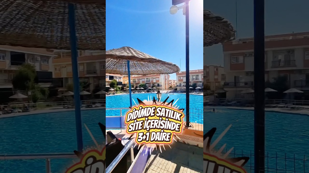 ‼️DİDİMDE SATILIK OLİMPİK HAVUZLU 3+1 DAİRE‼️ #didim #villa #satılık #emlak