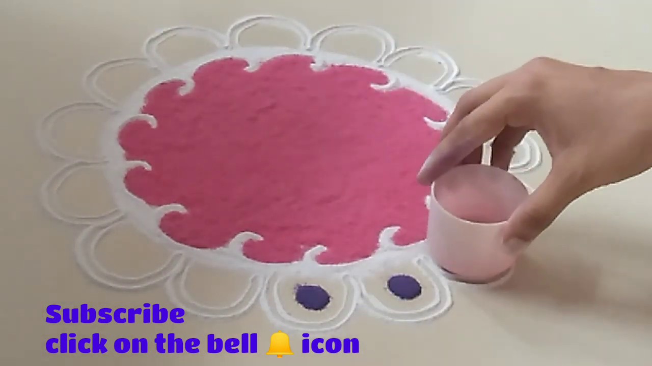 Simple and Attractive Rangoli Design | Rangoli in Quarantine | Rangoli in Lockdown