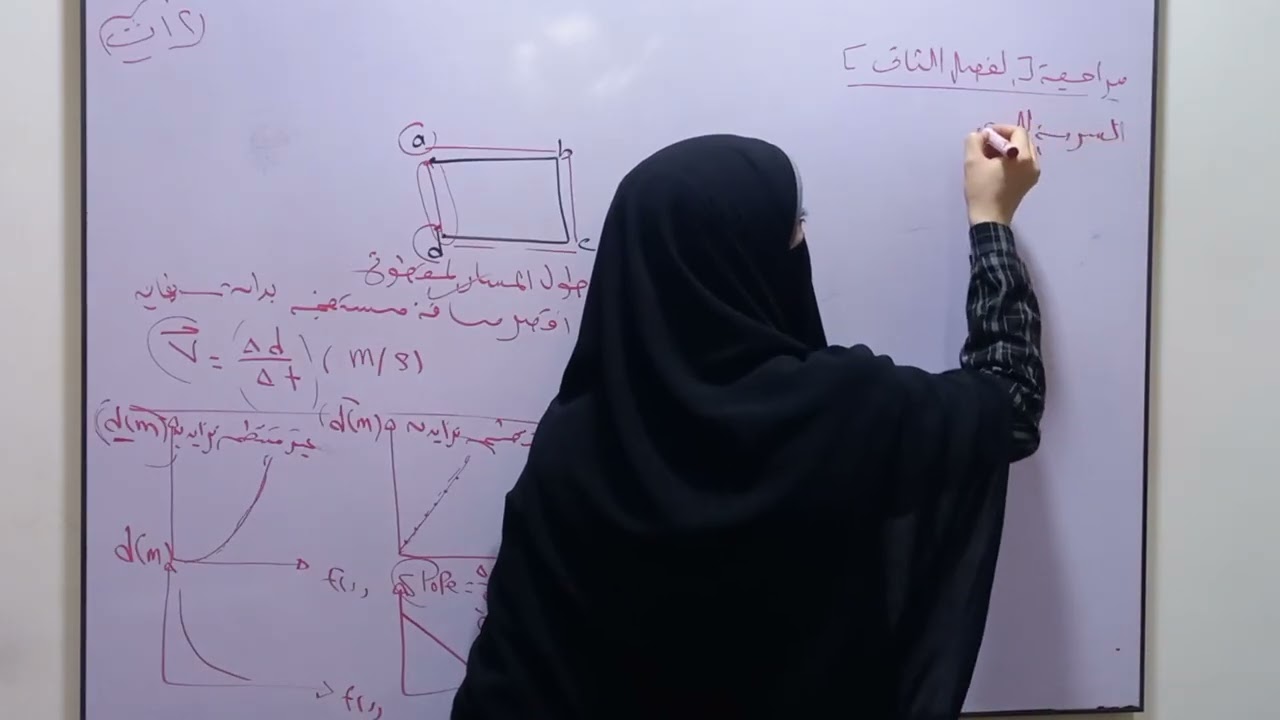 مراجعة الفصل الثانى[ الحركة والسرعة ] / فيزياء ٢ث ٢٠٢٦م/ الترم الاول 