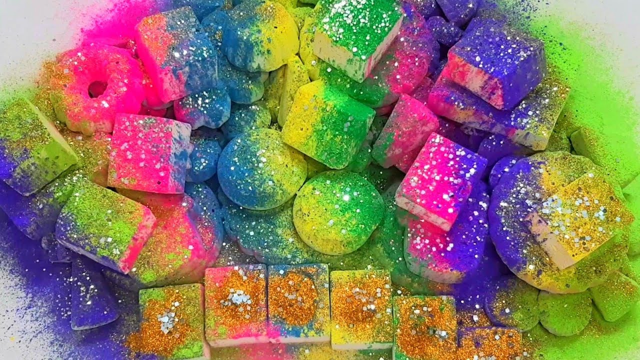 125 Gym Chalk Reforms Crush Topped With Huge Holipowder #MyBirthday🎂😊❤ #indianasmr #oddlysatisfying