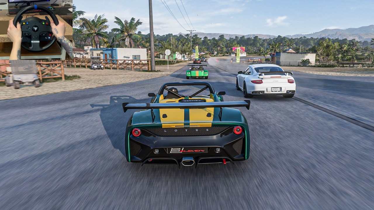 Lotus 3-Eleven | Goliath Race | Forza Horizon 5 Steering Wheel Gameplay
