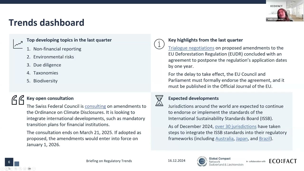 15th Briefing on Regulatory Trends in the European Union and at the International Level (Türkçe)
