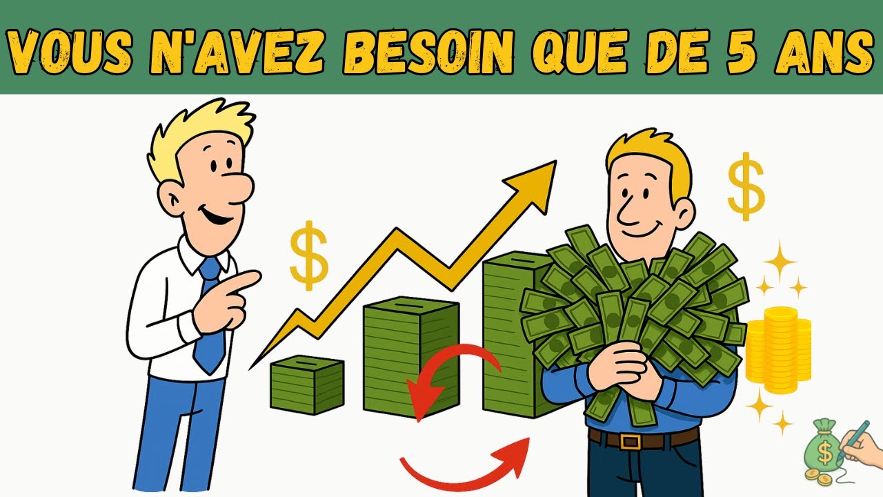 Seulement 5 ans pour atteindre la libert&eacute; financi&egrave;re : le plan id&eacute;al pour vivre de revenus passifs