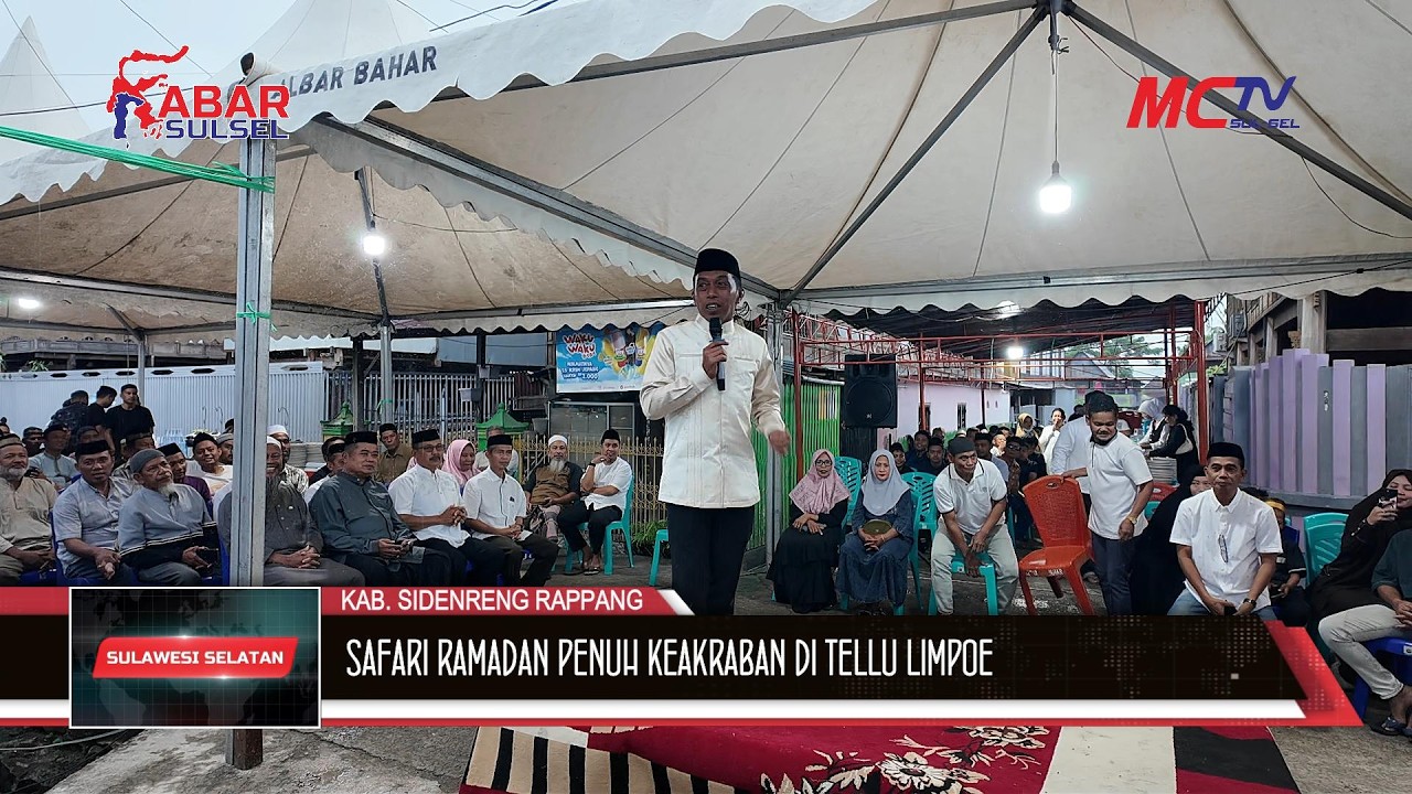 SAFARI RAMADAN PENUH KEAKRABAN DI TELLU LIMPOE, BUPATI SIDRAP PAPARKAN CAPAIAN SETAHUN