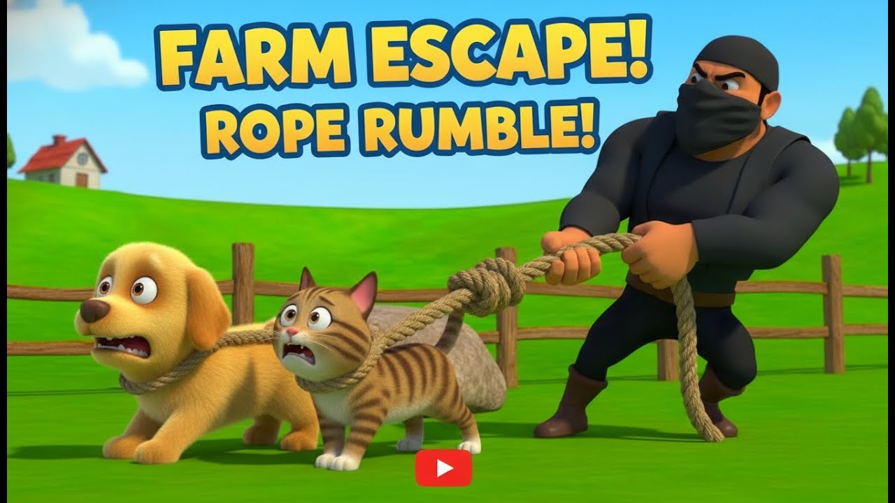 😱 Thief in Old MacDonald Farm | Dog Cat Duck Story | Kids Animation
