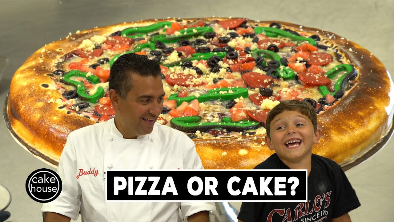 Awesome Pizza Fake-Out Cake by the Cake Boss & Carlo | Cool Cakes 12