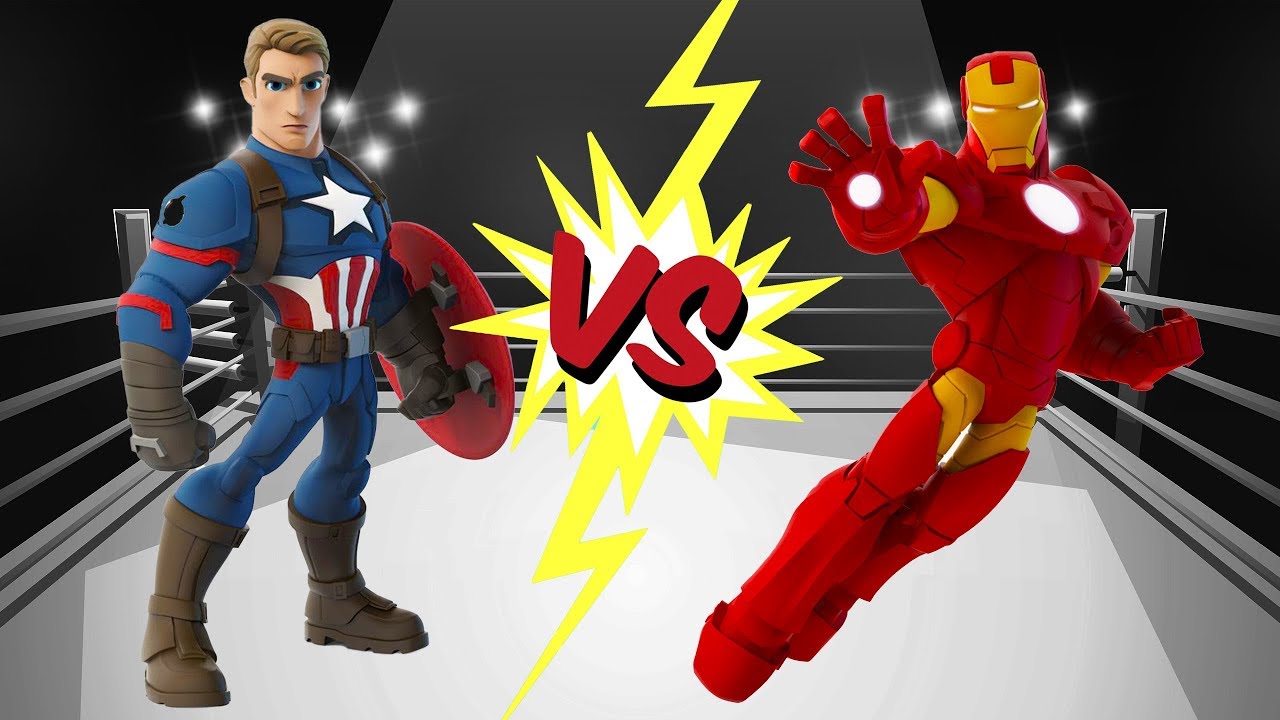 Capitan America VS Iron Man Cartoni animati in italiano  partecipano in una gara sulle macchine