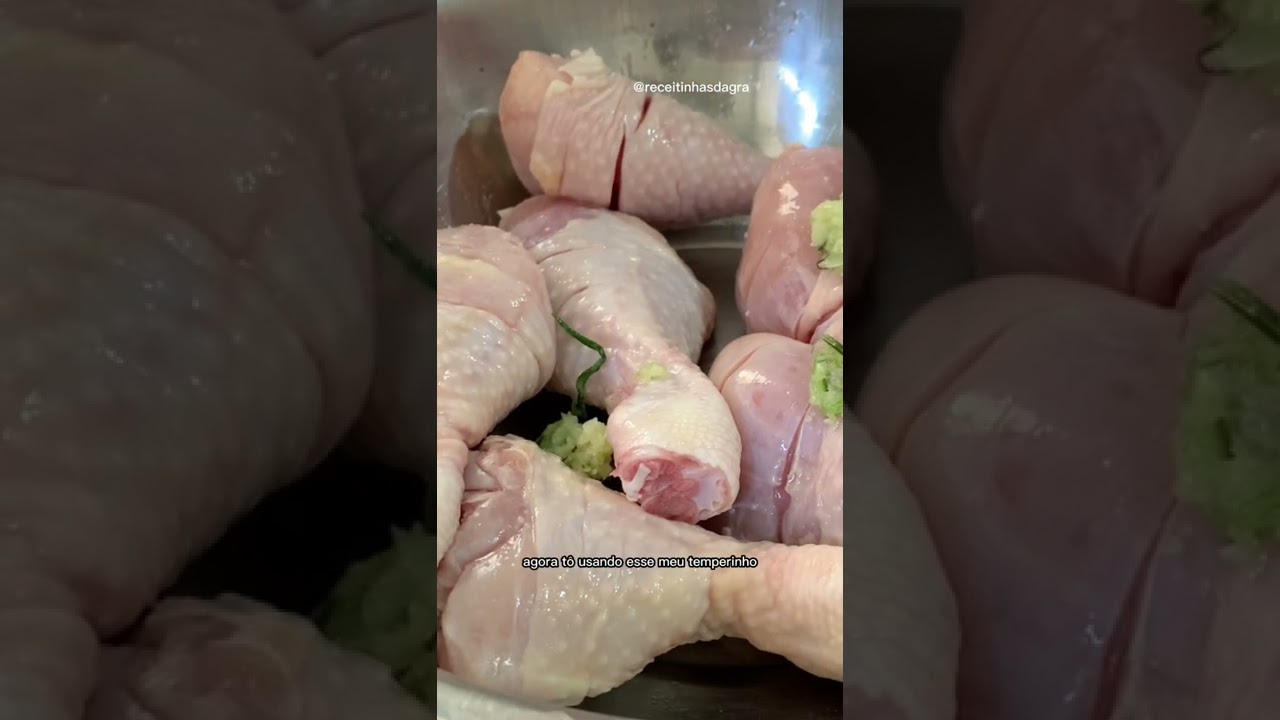 Temperando frango