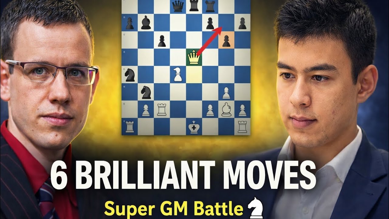 David Navara vs Nodirbek Abdusattorov 😳♟️ | 6 Brilliant Moves Game | Full Analysis