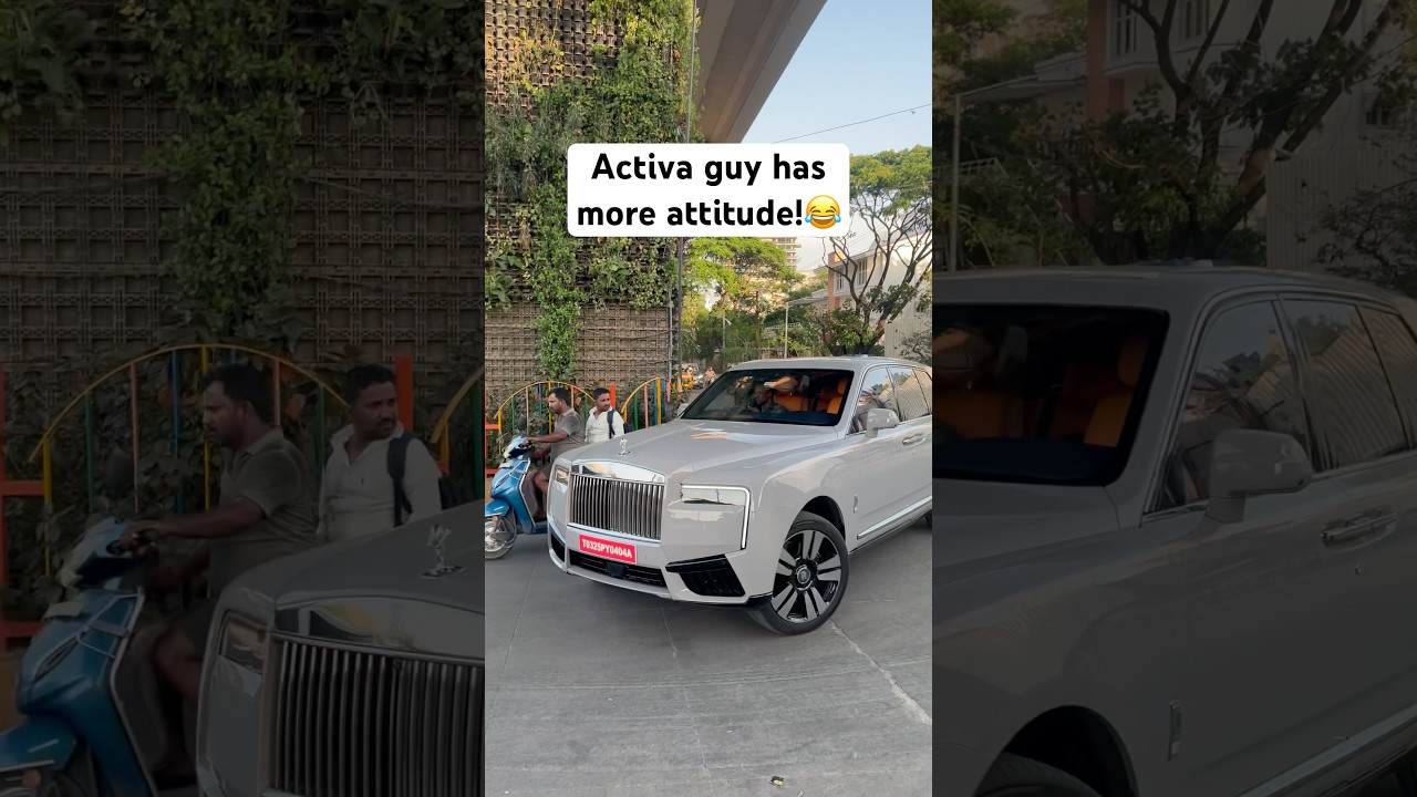 Activa vs Rolls-Royce Cullinan #supercar #luxurycar