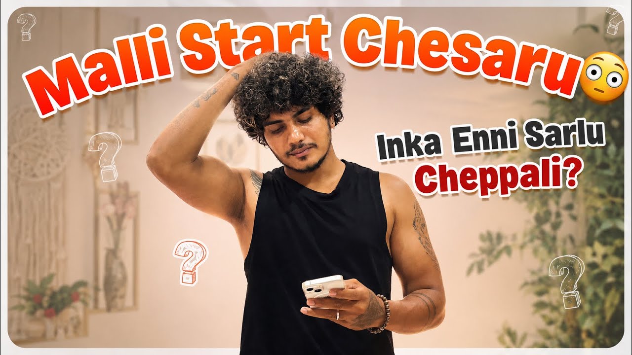 Malli start cheysaru || inka enni sarlu chepali? || venkynihaofficial