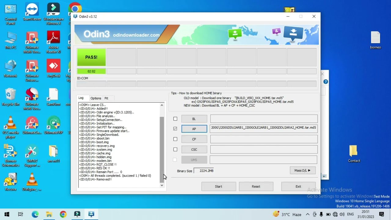 Samsung J2 J200g Flashing Free Tool Odin fix Hang On Logo
