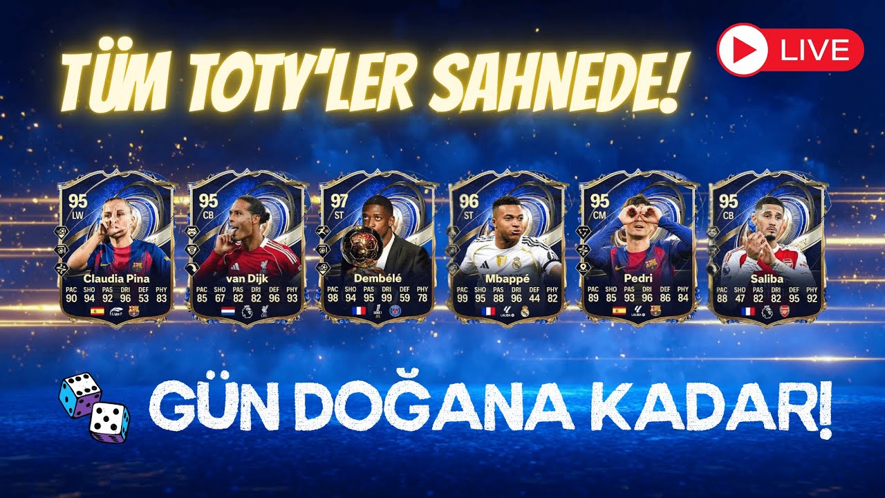 🔴 TÜM TOTY’LER PAKETLERDE 🎲 — OPERASYON BAŞLADI 🎰 | 30K FP, SBC DÖNGÜSÜ, PAKET AÇILIŞLARI | FC 26