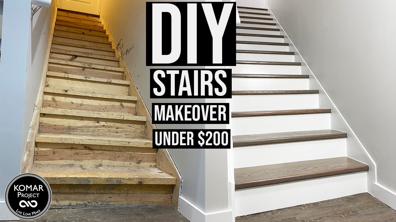 DIY Stairs Makeover for Under $200 with Full Cost Breakdown!!