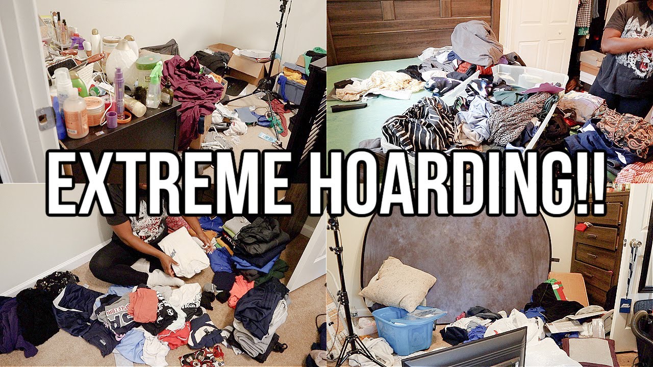 HOARDING!! EXTREMELY MESSY BEDROOM TRANSFORMATION | CLEAN, DECLUTTER & ORGANIZE WITH ME | Nia Nicole