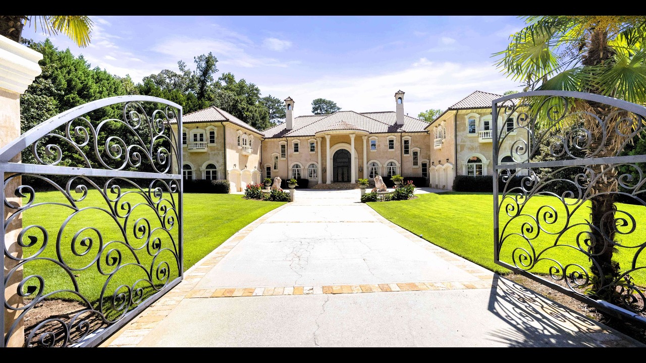 Iconic gated estate in Sandy Springs—luxury, privacy, and style.  (SOLD)