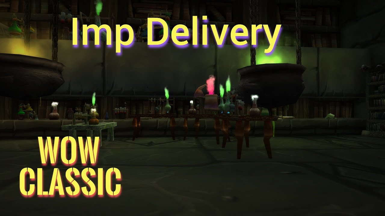 Imp Delivery Warlock quest for Dreadsteed/Ras Frostwhisper boss fight--WoW Classic