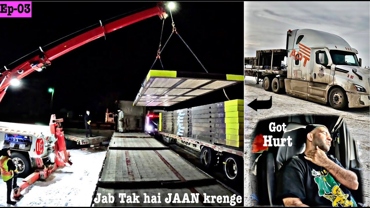 After Truck Accident How hard Truck Driver Life in Canada | mota kharcha 😱