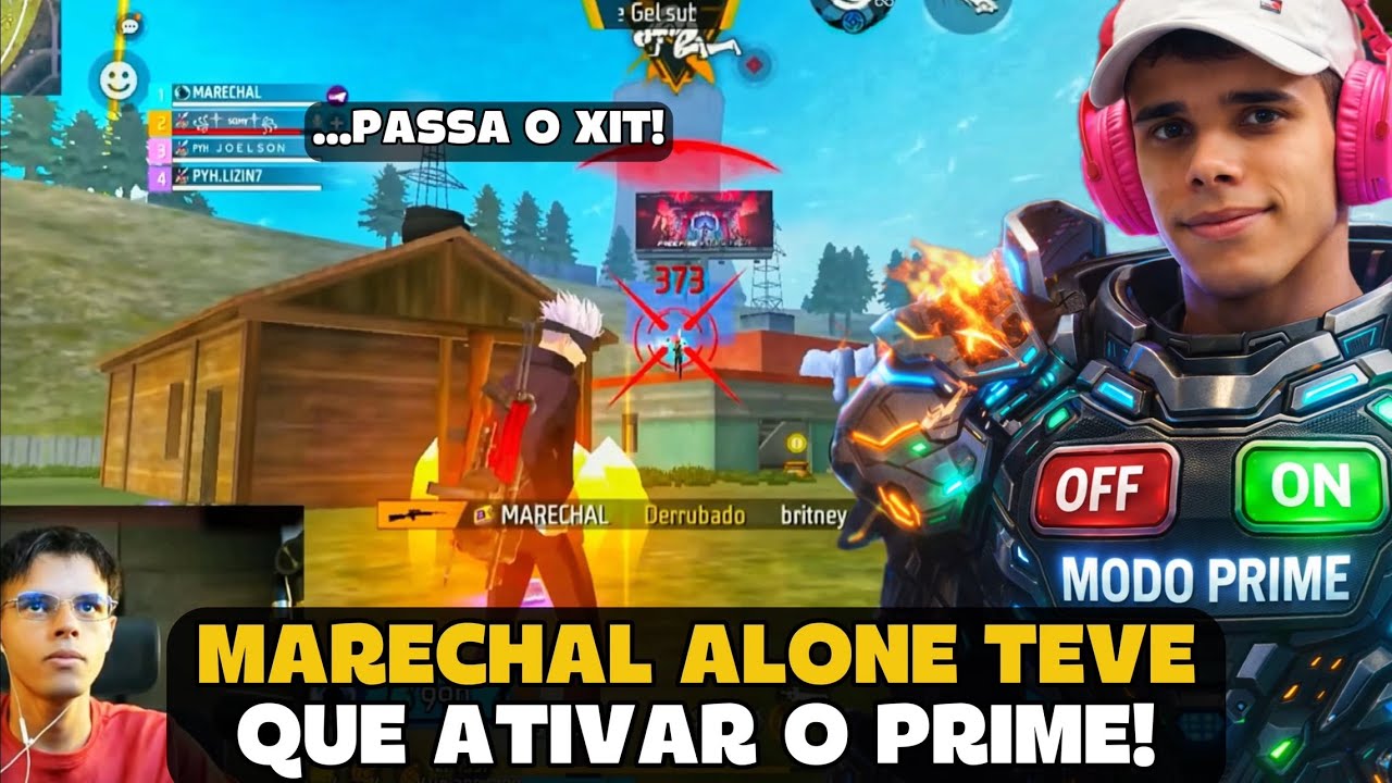 MARECHAL TEVE QUE ATIVAR O PRIME E LIMPOU O MAPA NA RANK! FREE FIRE - MARECHAL HIGHLIGHTS