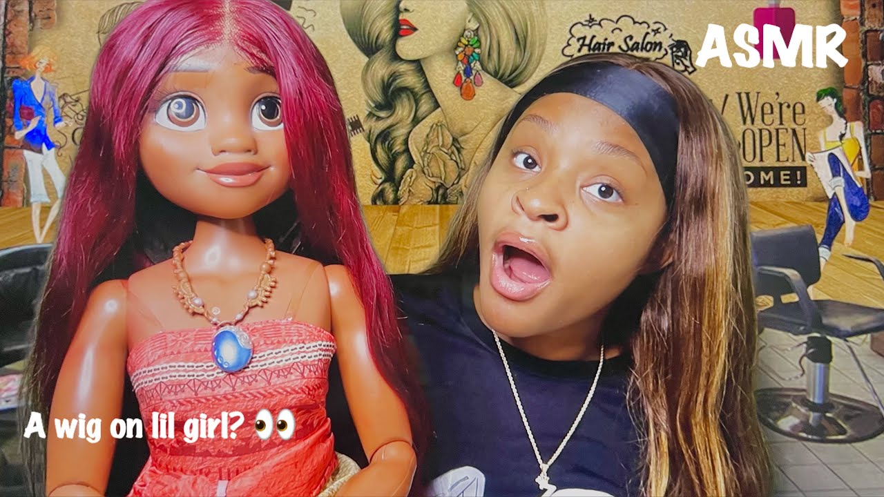 ASMR | Ghetto Hair Salon Worker Installs A Wig On Lil Girl Role Play! 😱