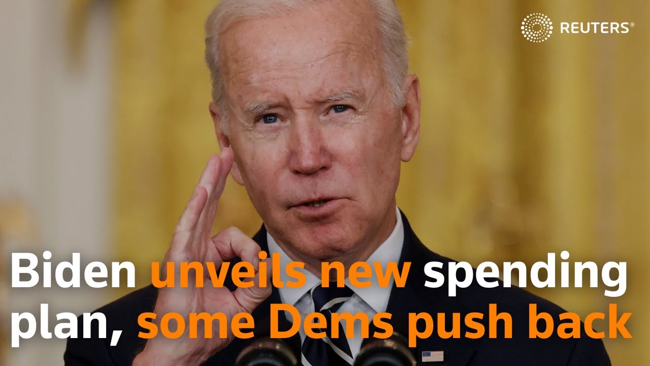 Biden unveils new spending plan, some Dems push back