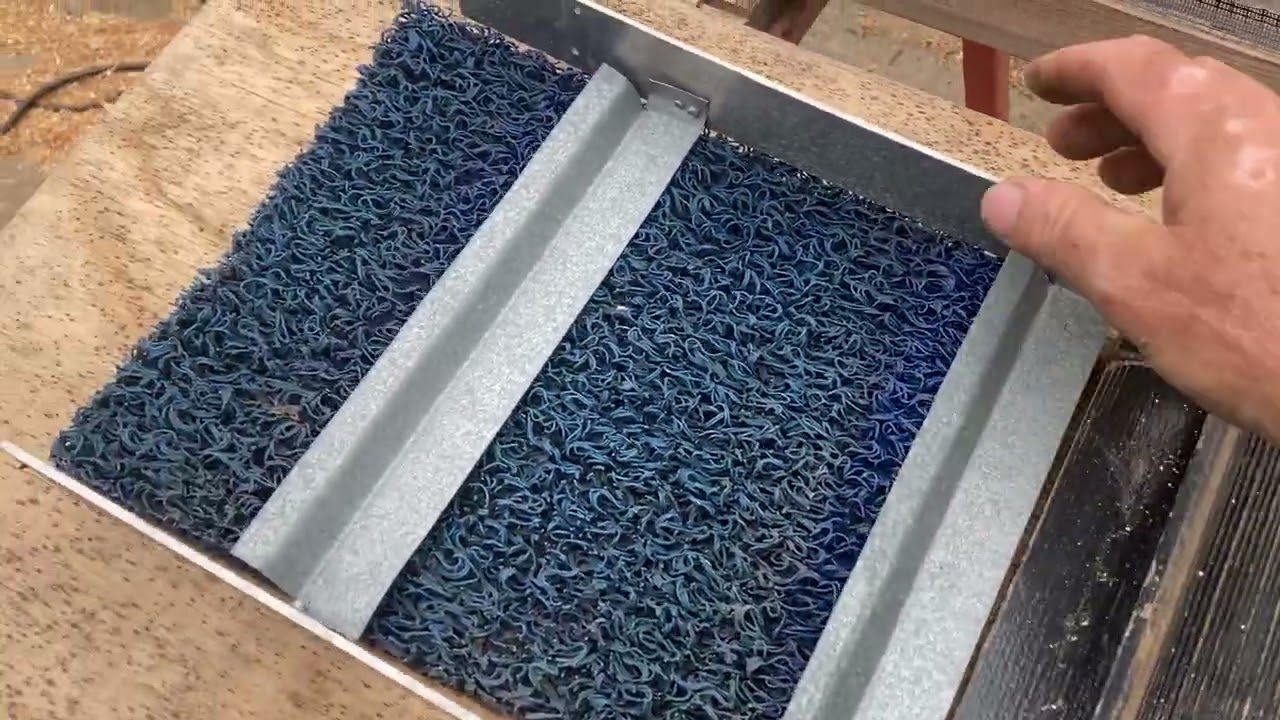 Evolution of home made gold sluice riffles