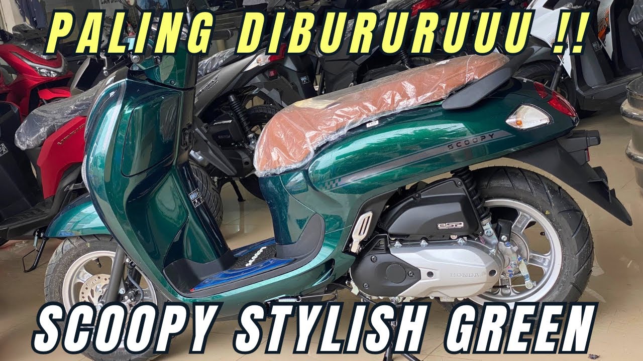 SCOOPY TERBARU 2025 STYLISH GREEN IDAMAN BANGET ‼️