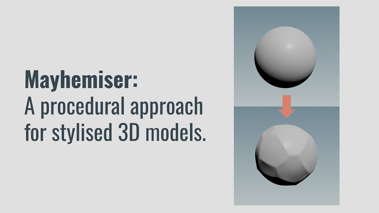 Mayhemizer: a procedural approach for stylised 3D models