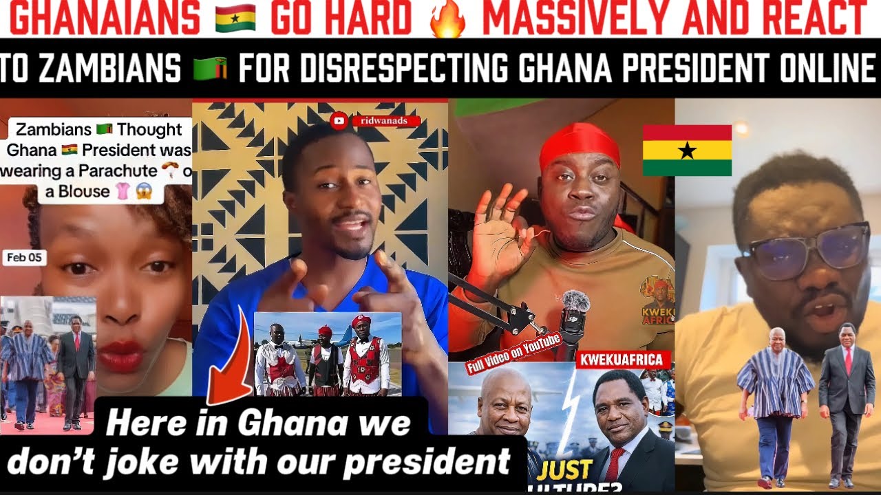 OMG 😱 Ghanaians Go Hard Massively And Reacts To Zambians For Disrespecting Ghana President Online 