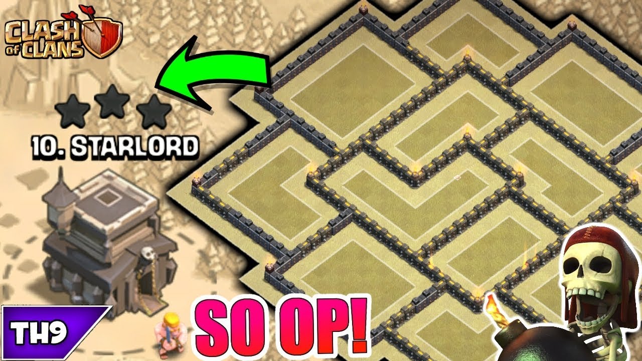 BEST TOWN HALL 9 WAR/TROPHY BASE 2017! NEW TH9 ANTI 3 STAR BASE WITH REPLAYS!! - CLASH OF CLANS(COC)