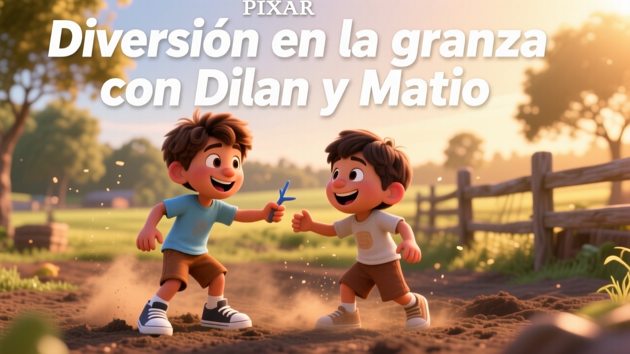 Diversión en la granja con Dilan y Matio