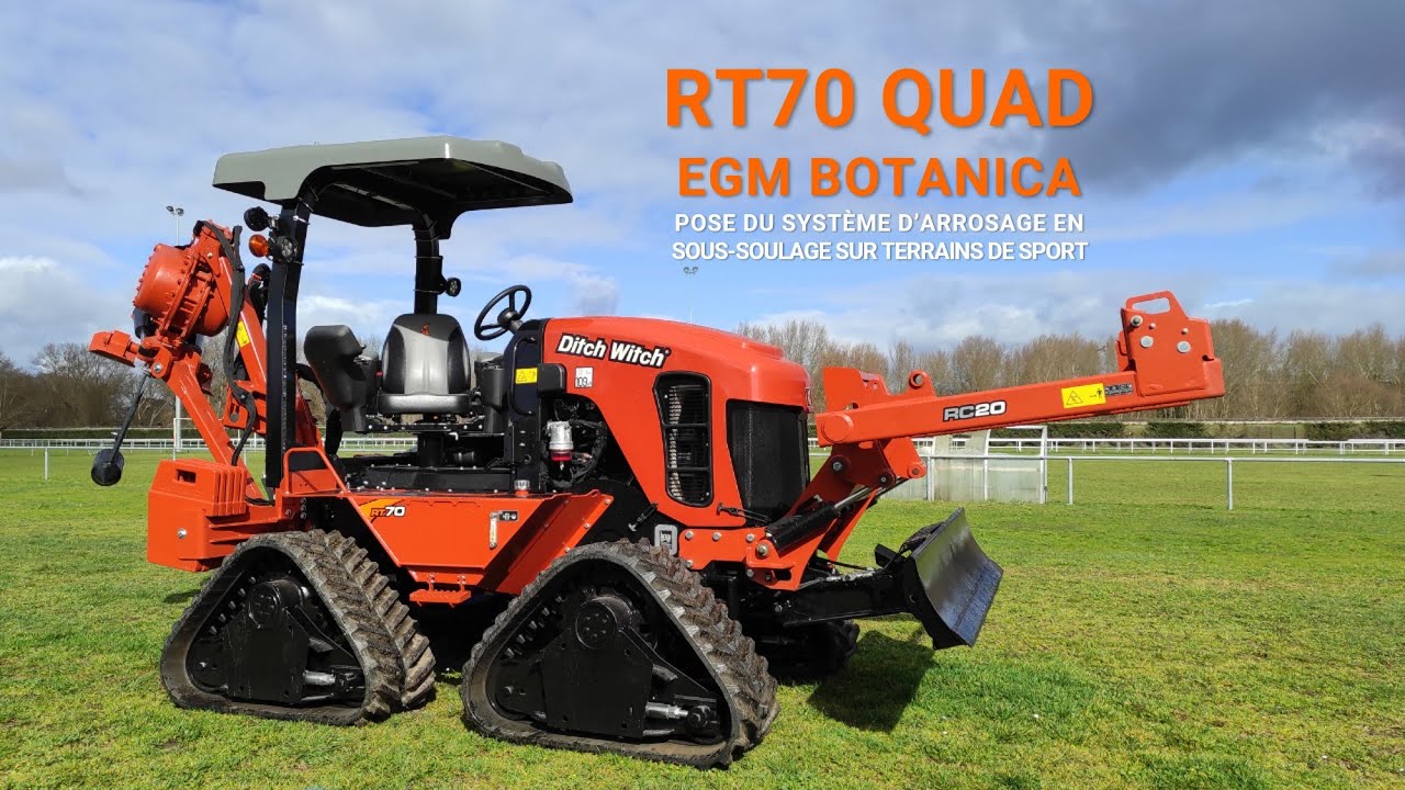 RT70 Quad Ditch Witch® : pose de réseaux en sous-soulage