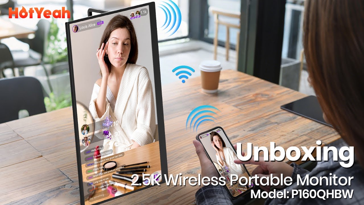 【Unboxing 2】HotYeah 16'' 2.5K Wireless Portable Monitor