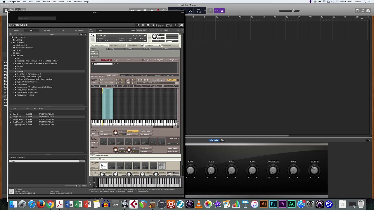 Using Kontakt in Garageband and Logic Pro X