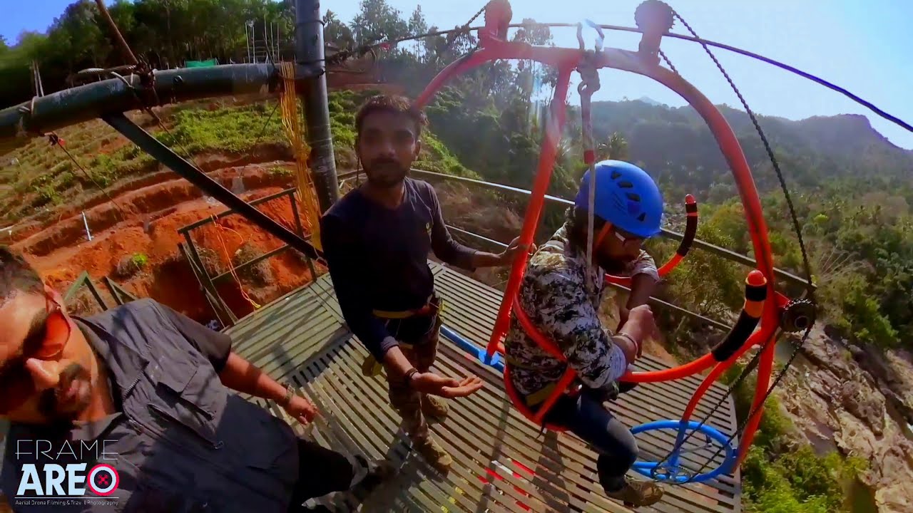 ZIPLINE RIDE/ZIPBIKE/RIPPLE ADVENTURES/MUNNAR KERALA/#idukki #insta360