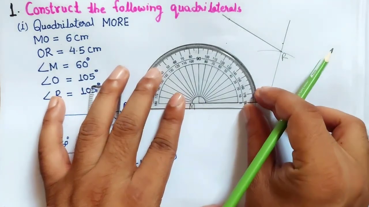 Exercise 4.3 Q1{i and ii} class 8 | CH:4 Practical Geometry  Ex 4.3 Q1 class 8 NCERT Maths | cbse 8