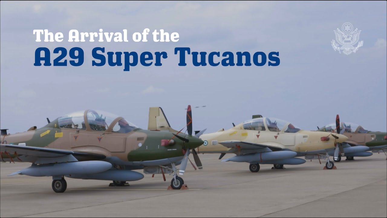Arrival of A29 Super Tucanos