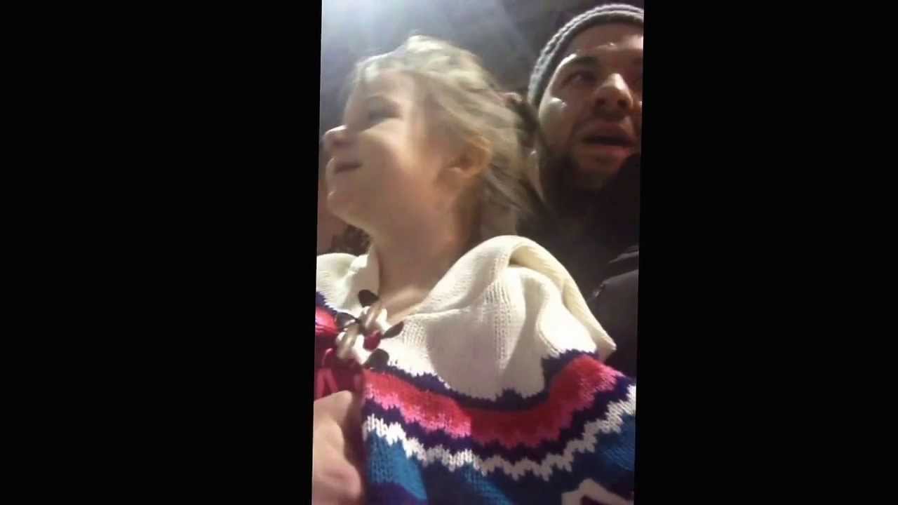 Steve-O's Daughter on the Mall of America Log Ride