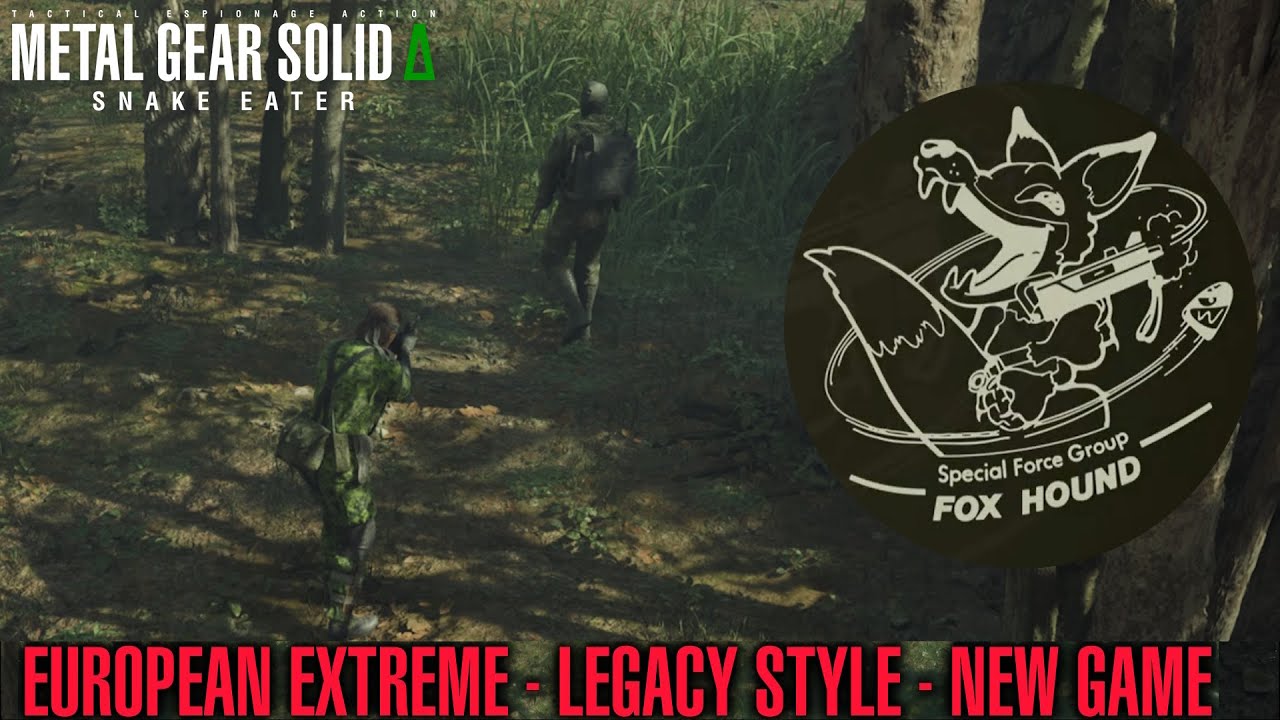 MGSΔ Snake Eater - Foxhound Rank | E-Extreme | Legacy Style | New Game