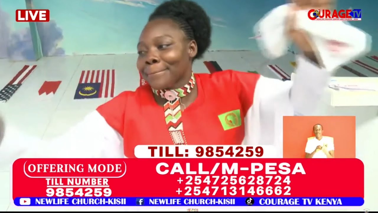 PST. GILLACK AND PST. JACKILNE'S POWERFUL LIVE PRAISE WITH A MAASAI ATTIRE.