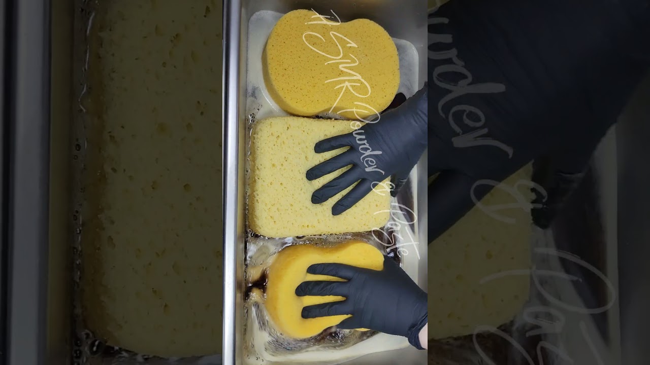 Pine Mix Comp! #asmr #relax #spongerinse #asmrsounds #oddlysatisfying